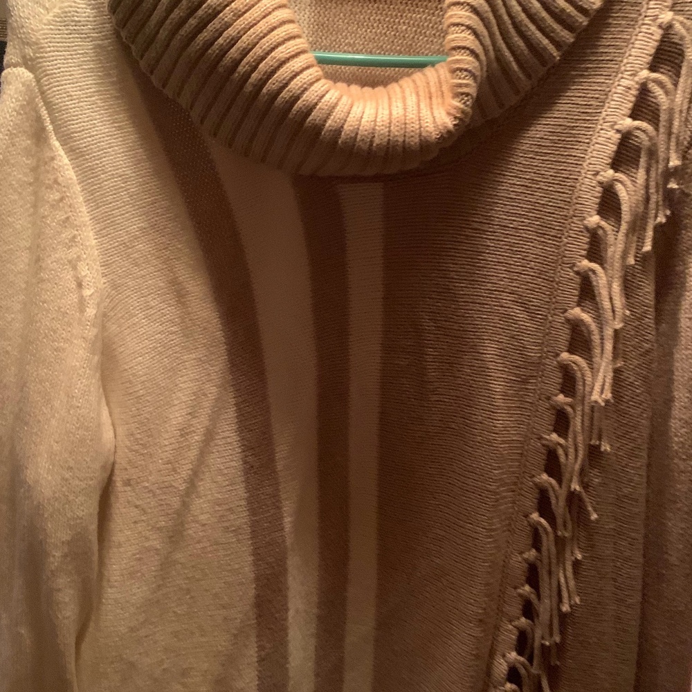 Ladies Sweater large brn/tan